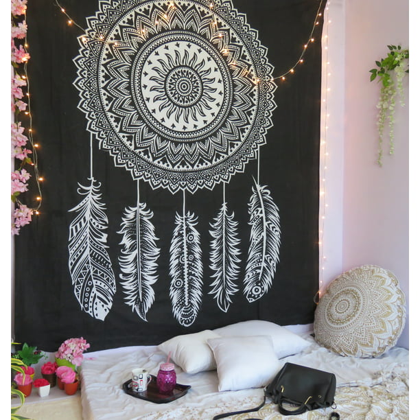 Indian Queen Tapestry Dream Catcher Wall Hanging Art Decor Mandala Hippie Throw